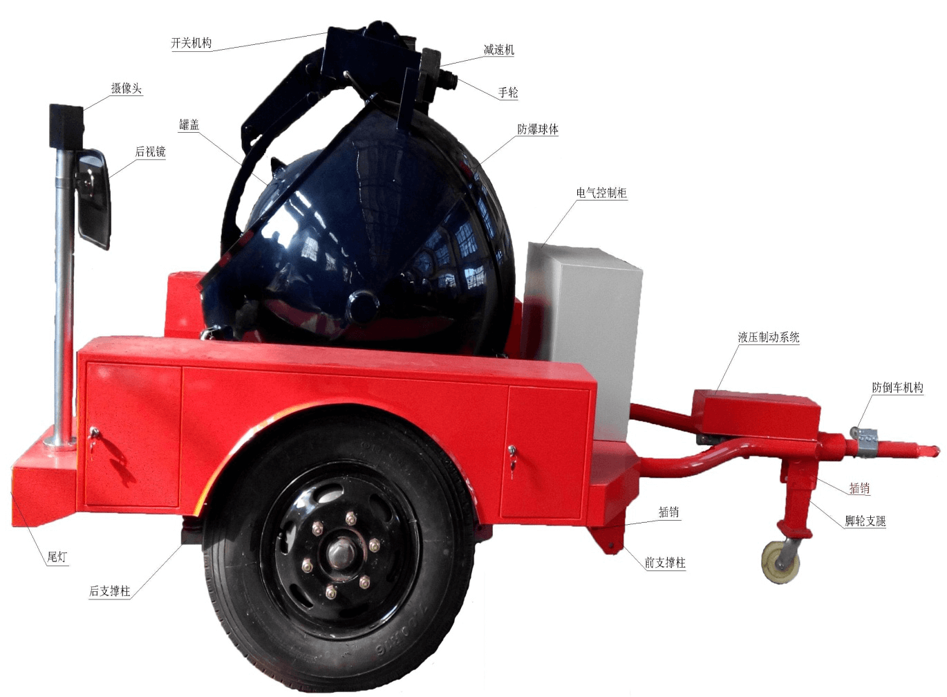 5KG拖車式防爆球